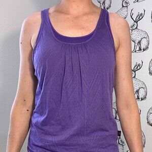 Women's Prana Double Layer Tank Top Purple SzS